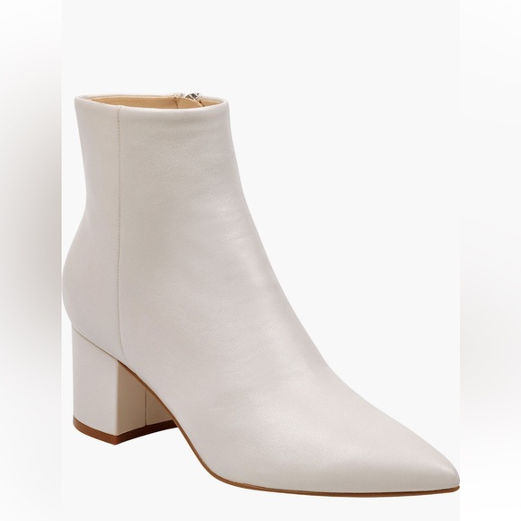 Marc Fischer LTD Jarli Bootie Ivory Leather Size 7 - Picture 2 of 7